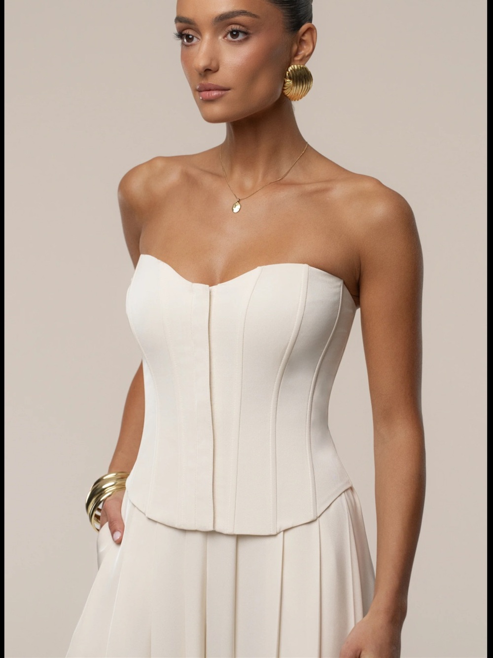 JLUXLABEL - Viv Satin Bustier Top NWT - Brand New